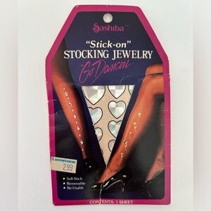 Vintage (1986) Stick-on Stocking Jewelry for Pantyhose/Stockings - NWT/NIP